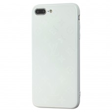 Чехол для iPhone 7 Plus / 8 Plus glass LV белый