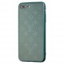 Чехол для iPhone 7 Plus / 8 Plus glass LV зеленый