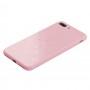 Чохол для iPhone 7 Plus / 8 Plus glass LV рожевий