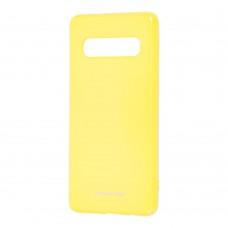 Чохол для Samsung Galaxy S10+ (G975) Molan Cano глянець жовтий