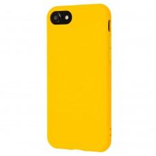 Чохол силіконовий для iPhone 7/8 матовий жовтий