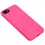 Чохол силіконовий для iPhone 7/8 матовий рожевий