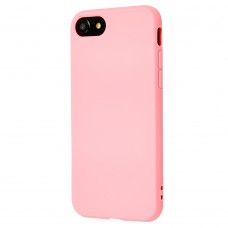 Чехол силиконовый для iPhone 7 / 8  матовый розовый