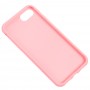 Чохол силіконовий для iPhone 7/8 матовий рожевий