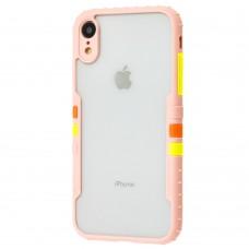 Чехол для iPhone Xr Armor clear розовый