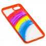 Чохол для iPhone 7 / 8 / Se 20 Colorful Rainbow червоний