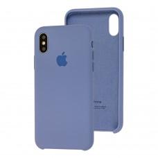 Чохол Silicone для iPhone X / Xs Premium case lavender gray