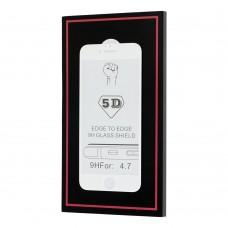 Защитное стекло 5D для iPhone 6 ТОП белое 