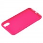 Чохол для iPhone X / Xs Matte темно-рожевий