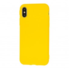 Чохол для iPhone X / Xs Matte жовтий