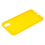 Чехол для iPhone X / Xs Matte желтый