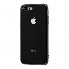 Чехол для iPhone 7 Plus / 8 Plus Silicone case черный рус