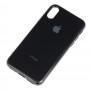 Чехол для iPhone X / Xs Silicone case (TPU) черный