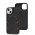 Чехол для iPhone 14 MagSafe eco-leather + MagSafe popSocket black