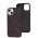 Чехол для iPhone 14 MagSafe eco-leather + MagSafe popSocket grape