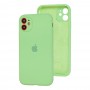 Чохол для iPhone 11 Silicone Slim Full camera mint