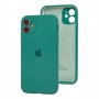 Чохол для iPhone 11 Silicone Slim Full camera pine green