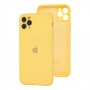 Чехол для iPhone 11 Pro Max Silicone Slim Full camera желтый
