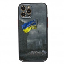 Чохол для iPhone 12 Max WAVE Ukraine Shadow Matte unbreakable