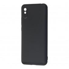 Чехол для Xiaomi Redmi 9A Black матовый черный