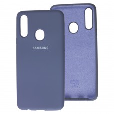 Чохол для Samsung Galaxy A20s (A207) Silicone Full лавандовий-сірий