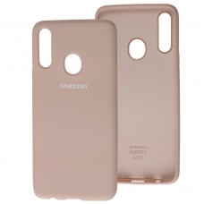 Чехол для Samsung Galaxy A20s (A207) Silicone Full розовый песок 