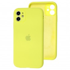 Чехол для iPhone 11 Silicone Slim Full camera canary yellow