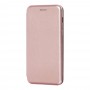 Чохол книжка Premium для Samsung Galaxy A8 2018 (A530) рожево-золотистий