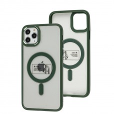 Чохол для iPhone 11 Pro Max Metal Bezel MagSafe зелений