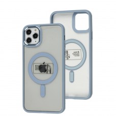 Чохол для iPhone 11 Pro Max Metal Bezel MagSafe сірий