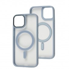 Чехол для iPhone 14 Metal Bezel MagSafe серый