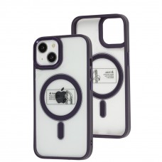 Чохол для iPhone 14 Metal Bezel MagSafe deep purple