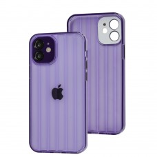 Чехол для iPhone 12 Fibra Tide deep purple
