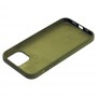 Чохол для iPhone 12 Pro Max Silicone Full зелений / army green