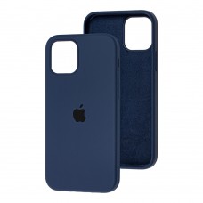 Чохол для iPhone 12 Pro Max Silicone Full синій / dark blue
