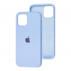 Чехол для iPhone 12 Pro Max Silicone Full голубой / lilac blue