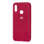Чохол для Huawei P Smart 2019 Silicone Full рожево-червоний