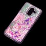 Чехол для Samsung Galaxy A6+ 2018 (A605) вода розовый "розово-фиолетовые цветы"