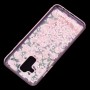 Чехол для Samsung Galaxy A6+ 2018 (A605) вода розовый "розовые цветы"