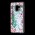 Чехол для Samsung Galaxy A6 2018 (A600) Блестки вода светло-розовый "цветы"