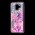 Чехол для Samsung Galaxy A6 2018 (A600) вода розовый "розово-фиолетовые цветы"