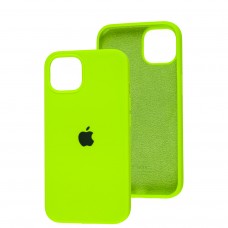 Чохол для iPhone 13 / 14 Square Full silicone салатовий / neon green