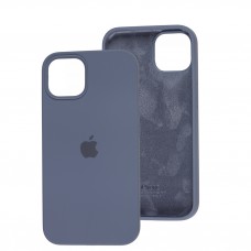 Чехол для iPhone 13 Silicone Full серый / lavender grey