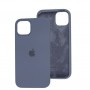 Чохол для iPhone 13 / 14 Square Full silicone сірий / lavender grey