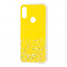 Чехол для Xiaomi Redmi Note 7 star конфети желтый
