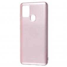 Чехол для Samsung Galaxy A21s (A217) Molan Cano глянец розово-золотистый