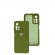 Чехол для Xiaomi Poco M4 Pro 5G / Note 11S 5G Silicone Full camera зеленый