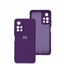 Чехол для Xiaomi Poco M4 Pro 5G / Note 11S 5G Silicone Full camera фиолетовый / purp