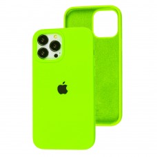 Чехол для iPhone 13 Pro Max Silicone Full салатовый / neon green