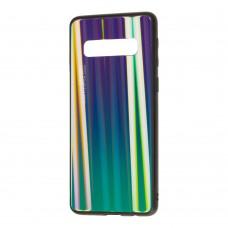 Чехол для Samsung Galaxy S10 (G973) Gradient glass зеленый